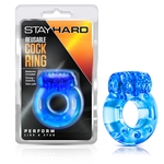 Blush Stay Hard Reusable Cock Ring - Blue