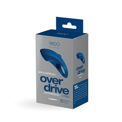 Vedo Over Drive Plus Rechargeable Cockring - Blue