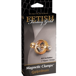PIPEDREAM FF Gold Magnetic Nipple Clamps