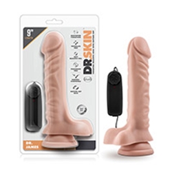 Blush Dr. James - 9" Wired w/ Suction Cup  - Vanilla