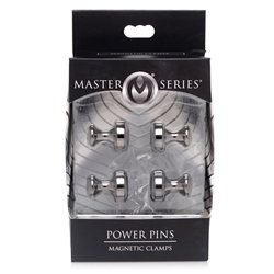 XR BRANDS MASTER SERIES Power Pins Magnetic Nipple Clamps
